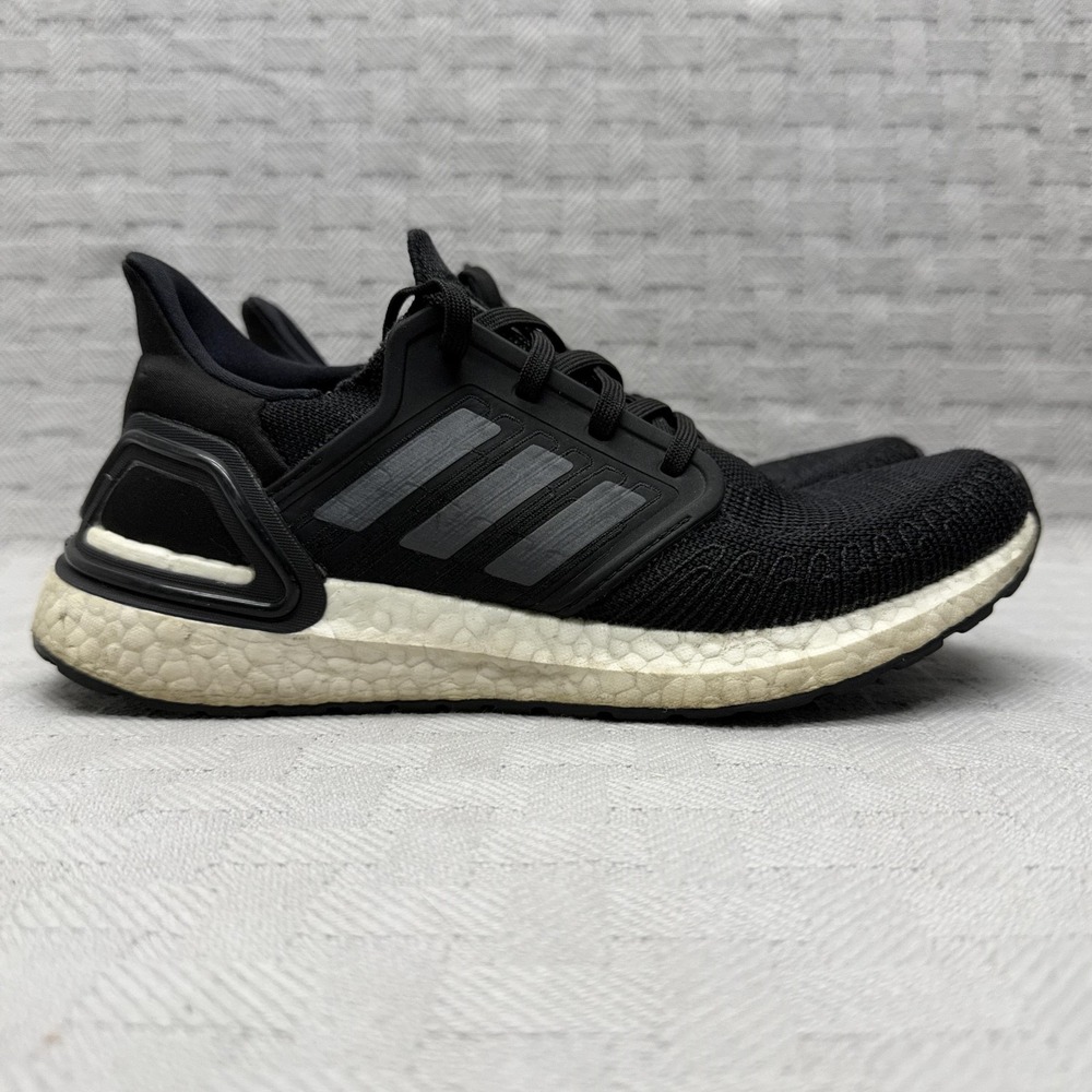 Adidas UltraBoost 20 Shoes Womens Size 7.5 Black Low Top Running Sneakers